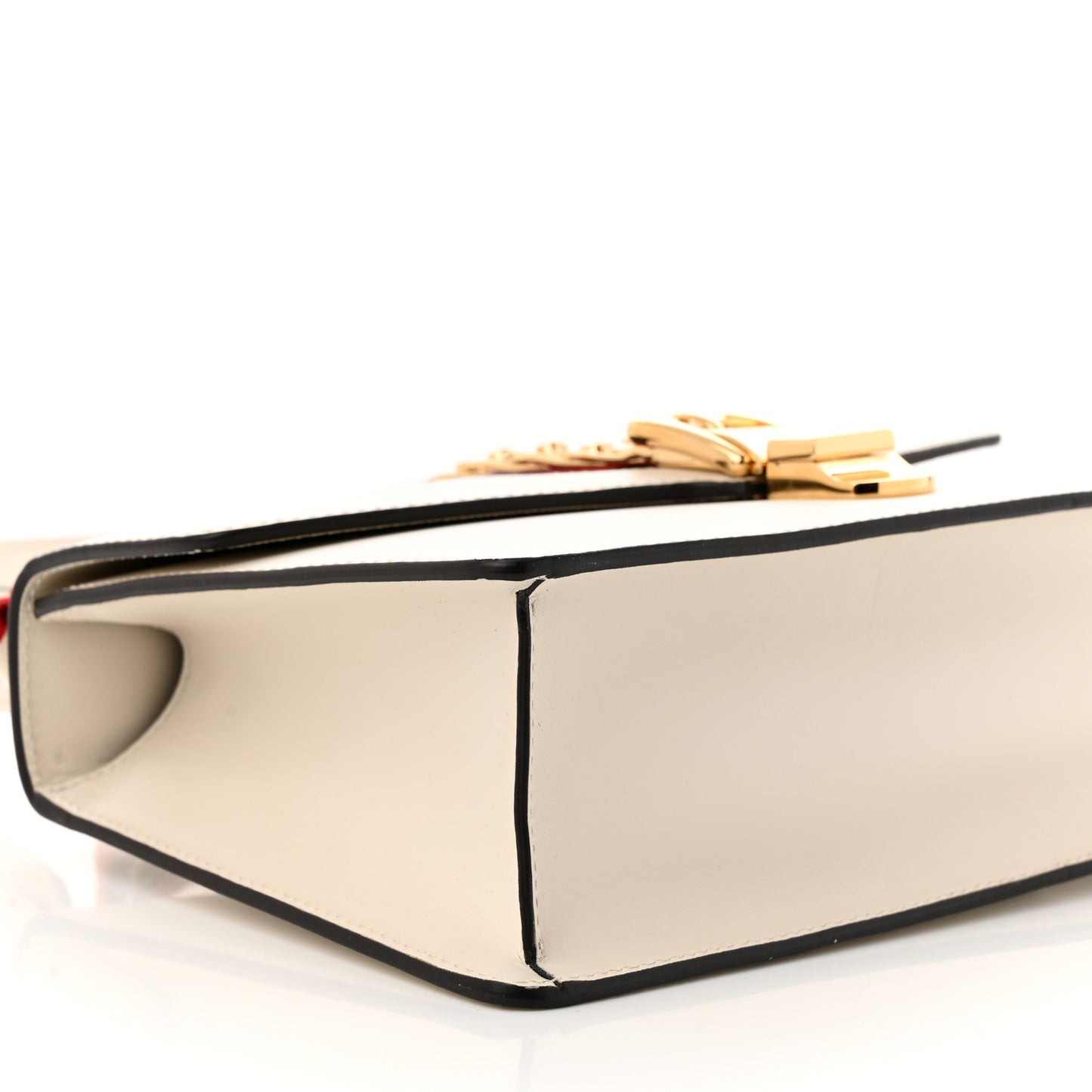 Calfskin Small Sylvie Shoulder Bag Off White