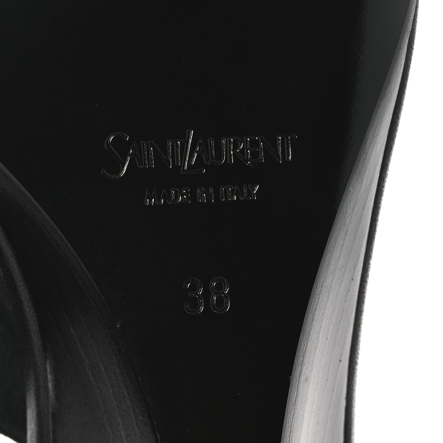 Smooth Calfskin Cassandra Monogram Sandals 38 Black