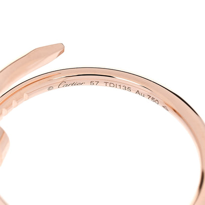 Cartier 18K Pink Gold Small Juste Un Clou Ring 57 8 4 of 5