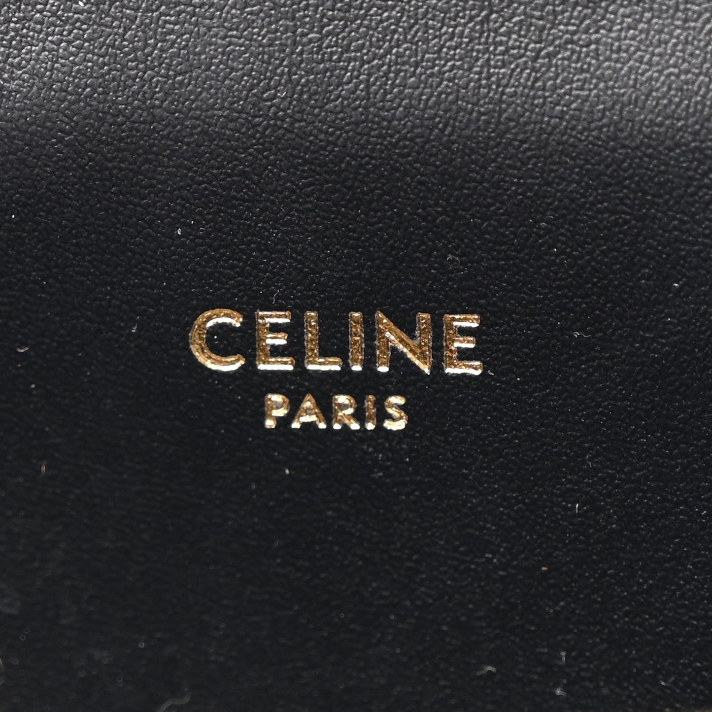 Canvas Calfskin Triomphe Small Vertical Cabas Black White