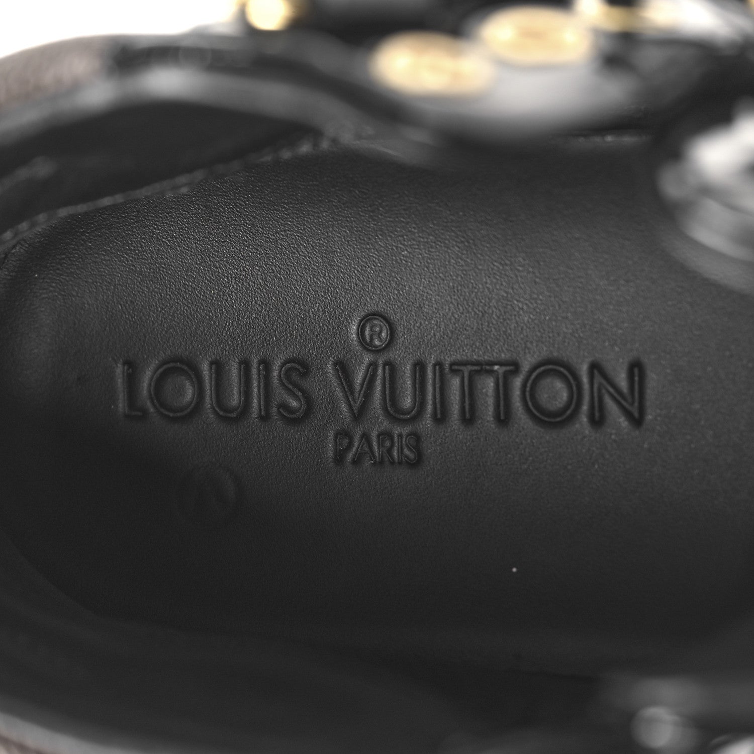 Louis Vuitton Suede Patent Monogram Move Up Sneakers 36.5 Black 8 of 8