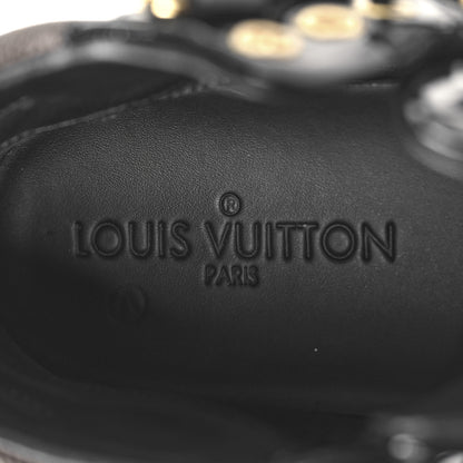 Louis Vuitton Suede Patent Monogram Move Up Sneakers 36.5 Black 8 of 8