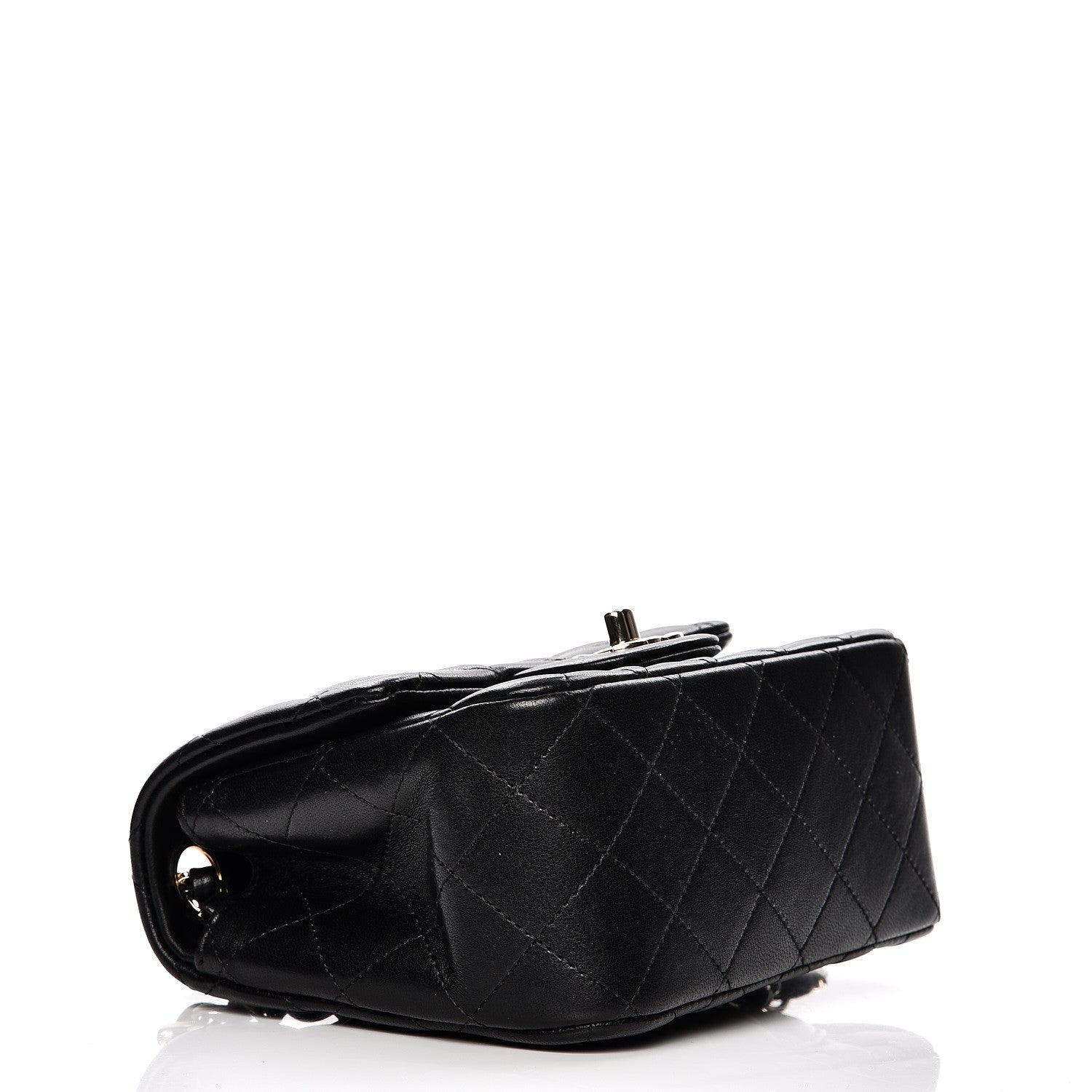 Chanel Lambskin Quilted Mini Square Flap Black 4 of 8
