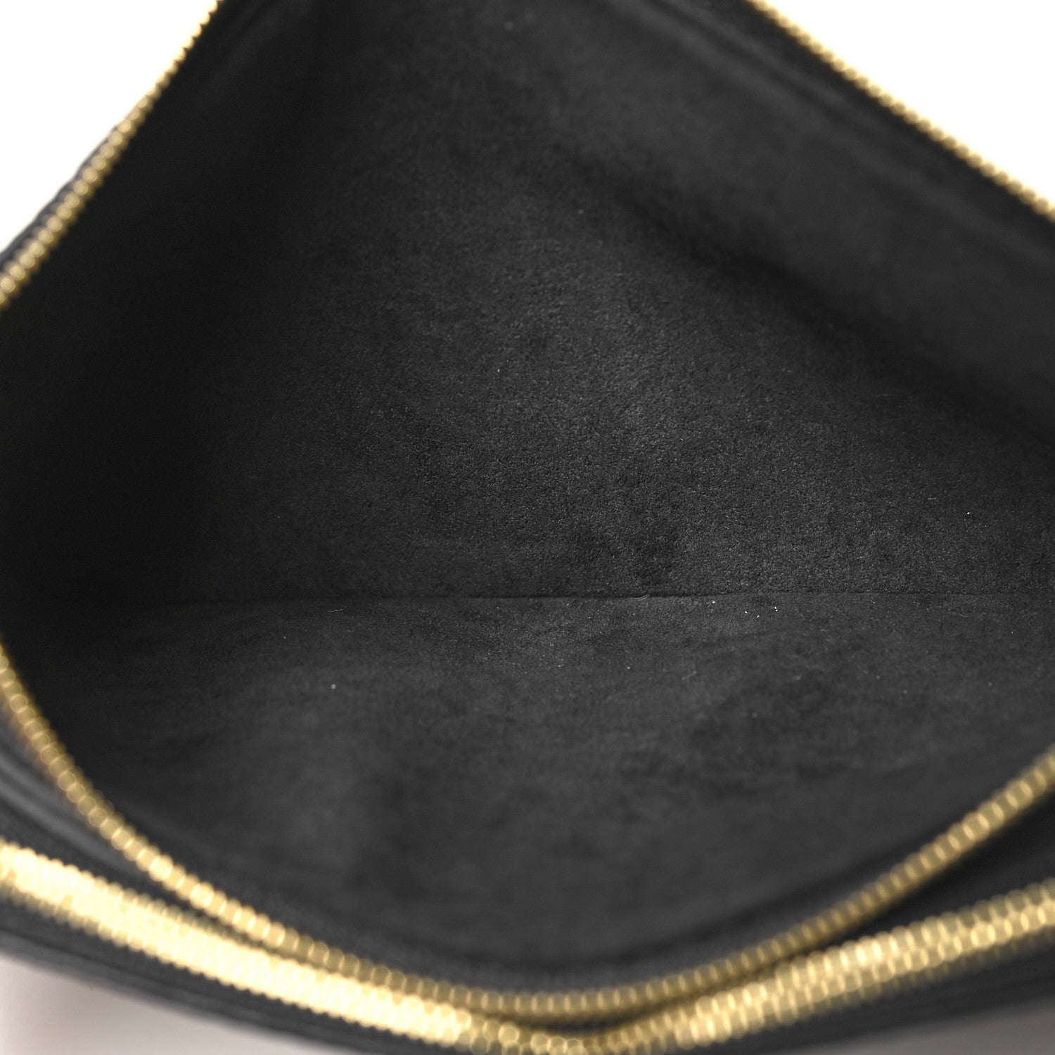 Louis Vuitton Empreinte Double Zip Pochette Black 5 of 10