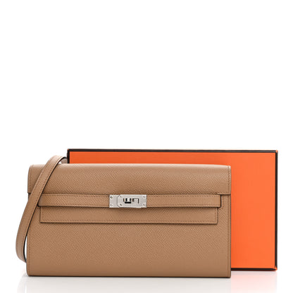 Hermes Epsom Verso Kelly Wallet To Go Chai Mauve Sylvestre 12 of 12