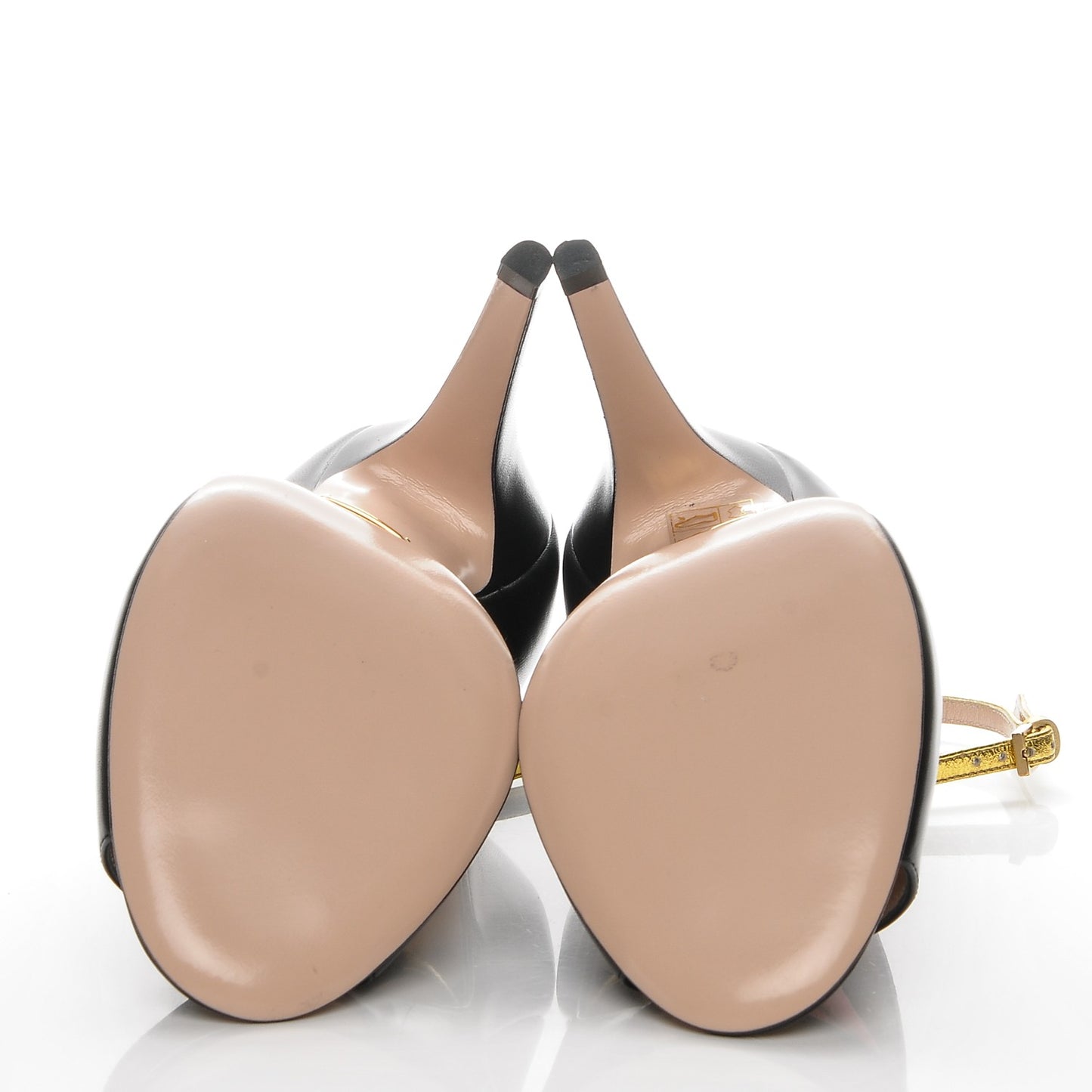 Nappa Lip Applique Pumps 37 Black