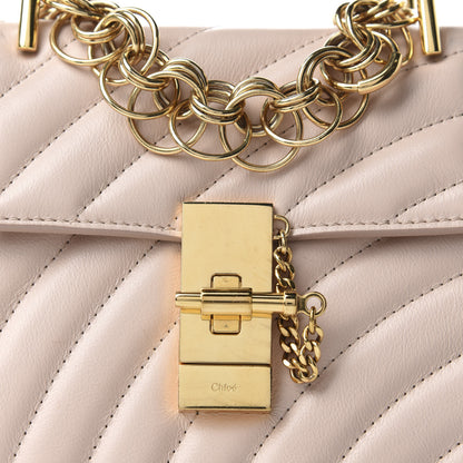 Chloe Calfskin Quilted Mini Drew Bijou Shoulder Bag Cement Pink 11 of 11