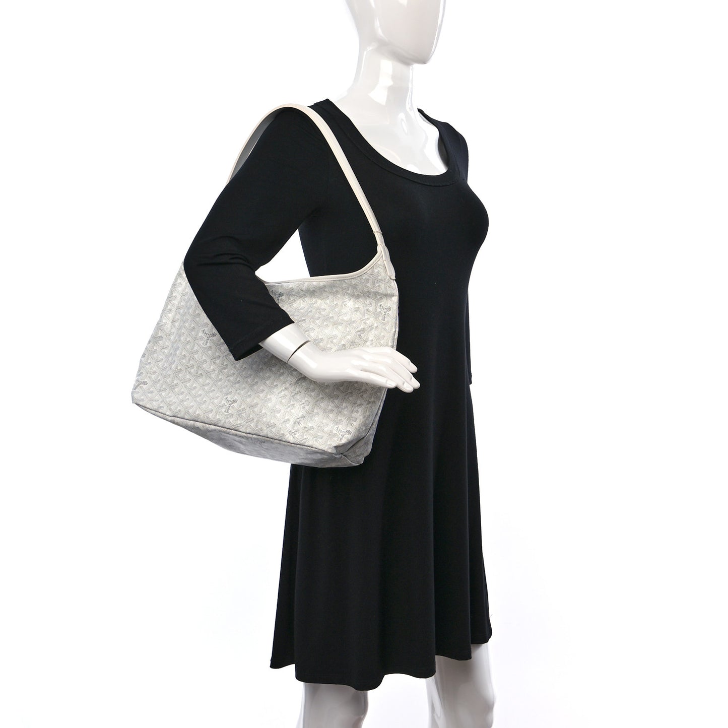 Goyardine Boheme Hobo White