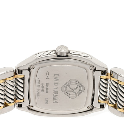 David Yurman Stainless Steel 18K Yellow Gold 25mm Thoroughbred Quartz Watch 4 of 4