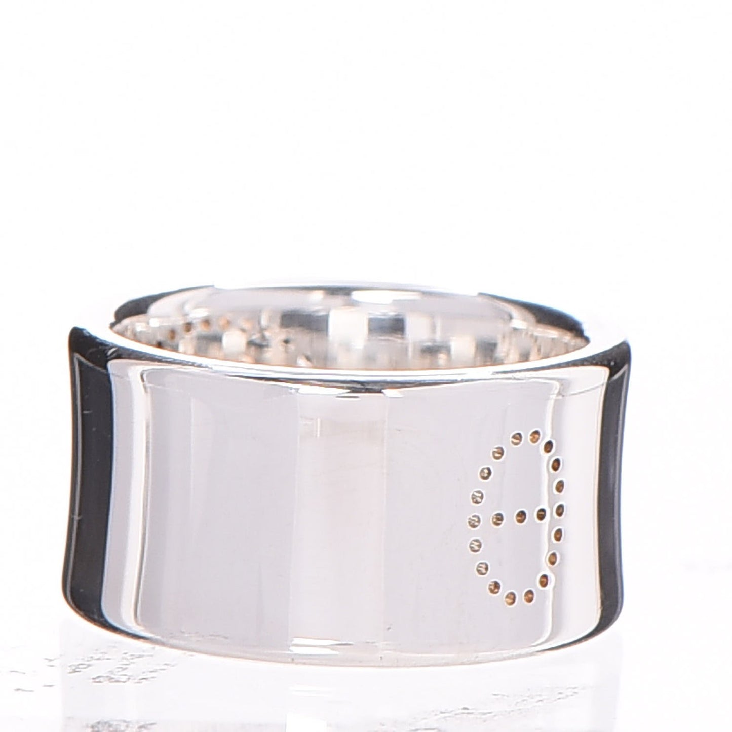 Sterling Silver Eclipse Ruban Ring GM 52 6