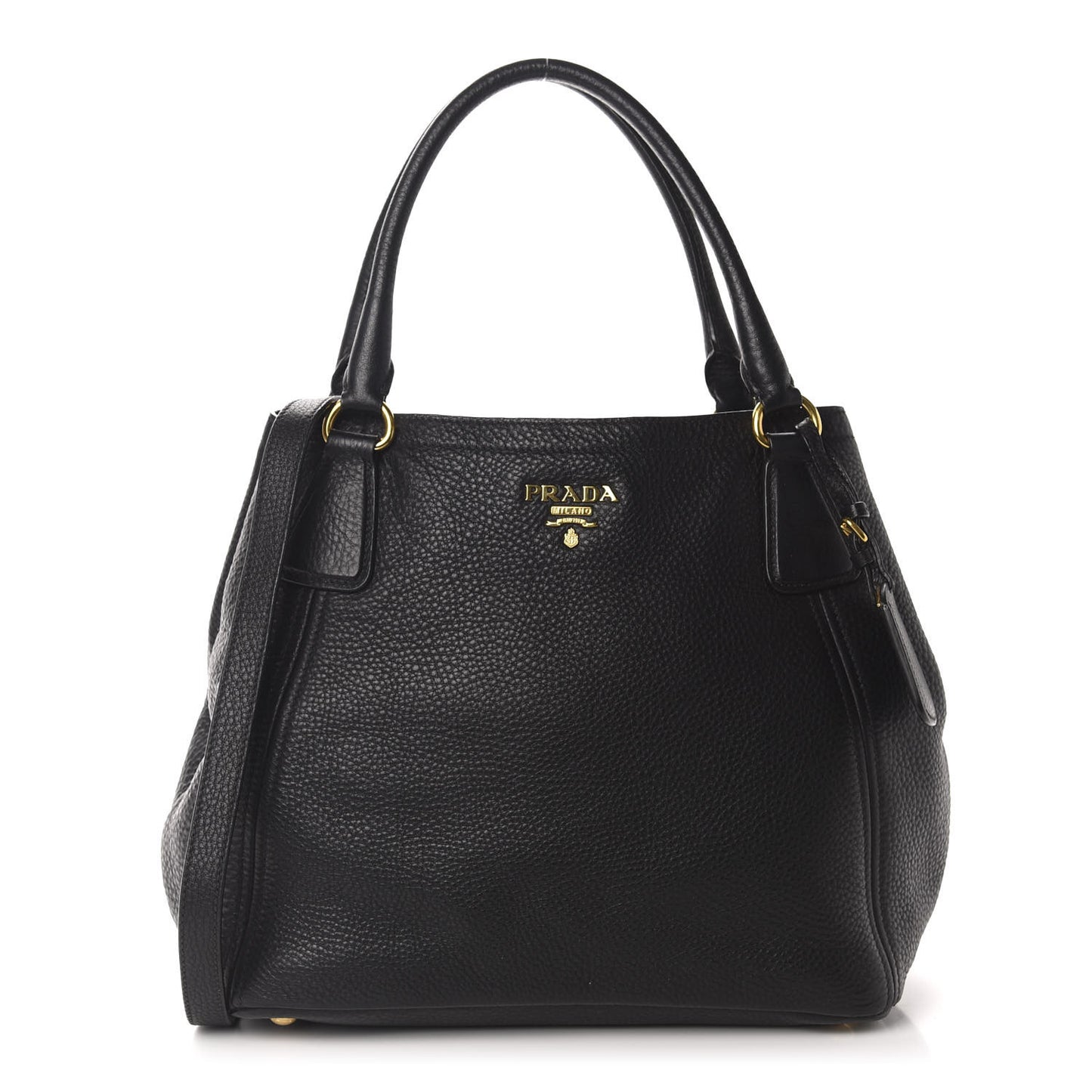 Vitello Daino Tote Black