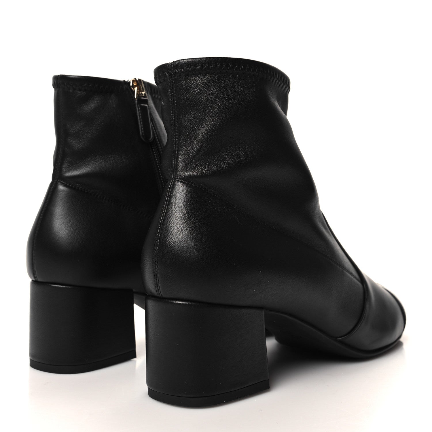 Chanel Stretch Lambskin Cap Toe CC Short Boots 41 Black 4 of 8
