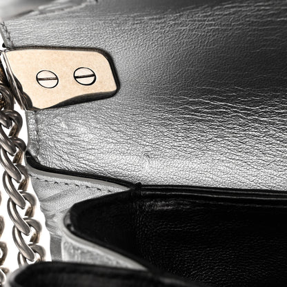 Balenciaga Nappa Allover License BB Monogram Embossed Medium Triplet Bag Silver 10 of 10