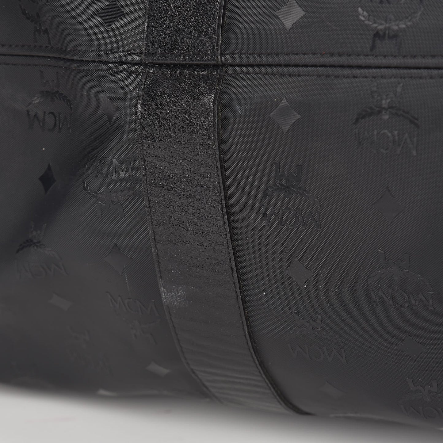 Monogram Coated Canvas Weekender Black