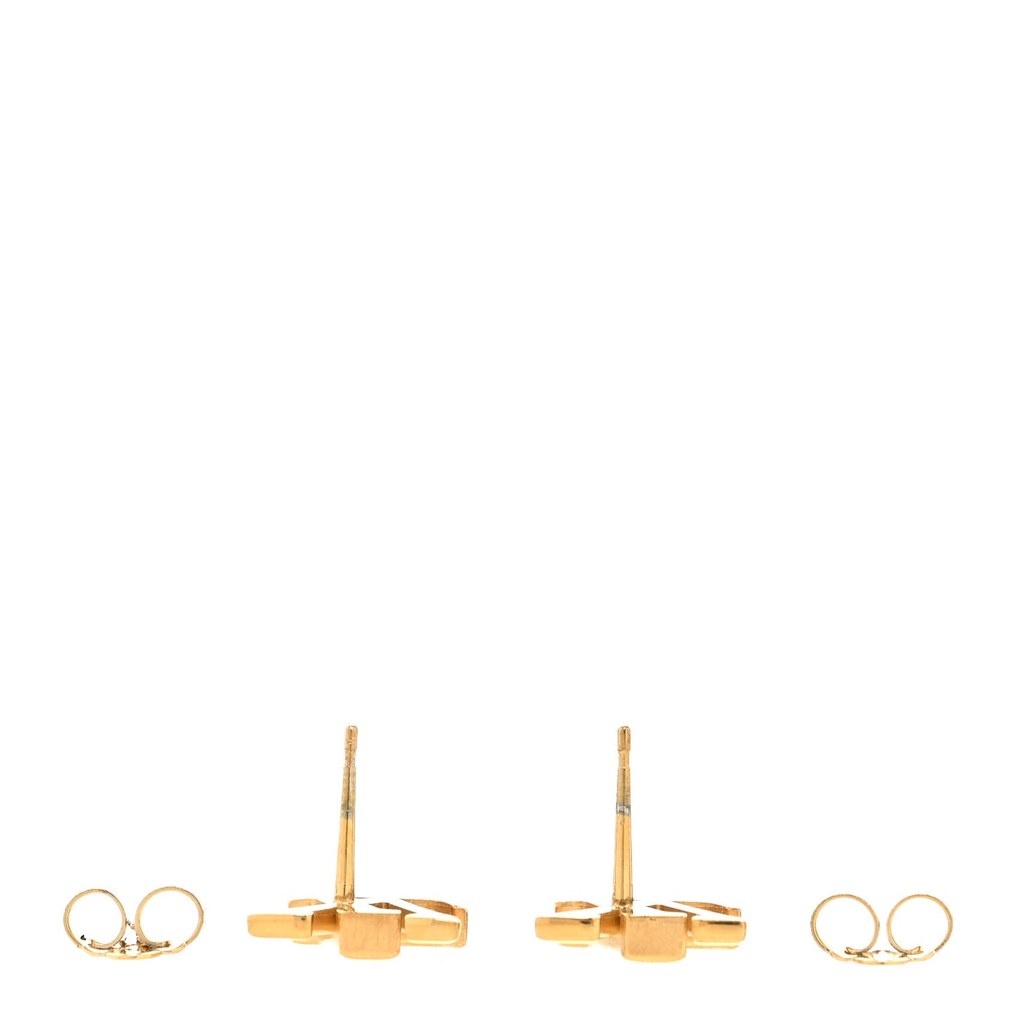 Metal LV Iconic Earrings Gold