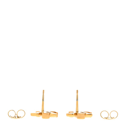 Louis Vuitton Metal LV Iconic Earrings Gold 3 of 5