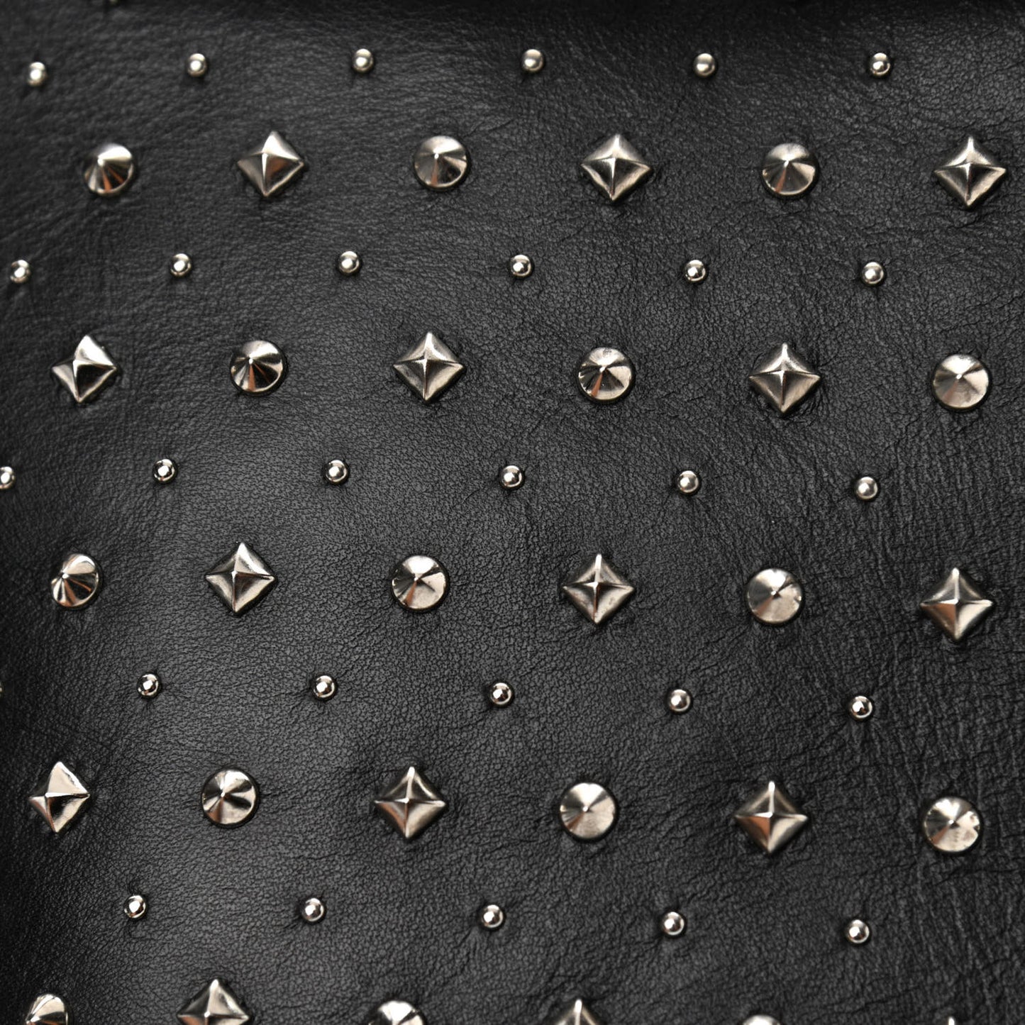 Calfskin Studded Crossbody Bag Black
