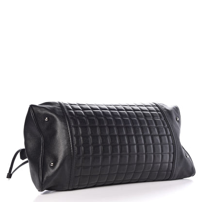 Chanel Caviar Square Quilted Dome Satchel Black 4 of 9