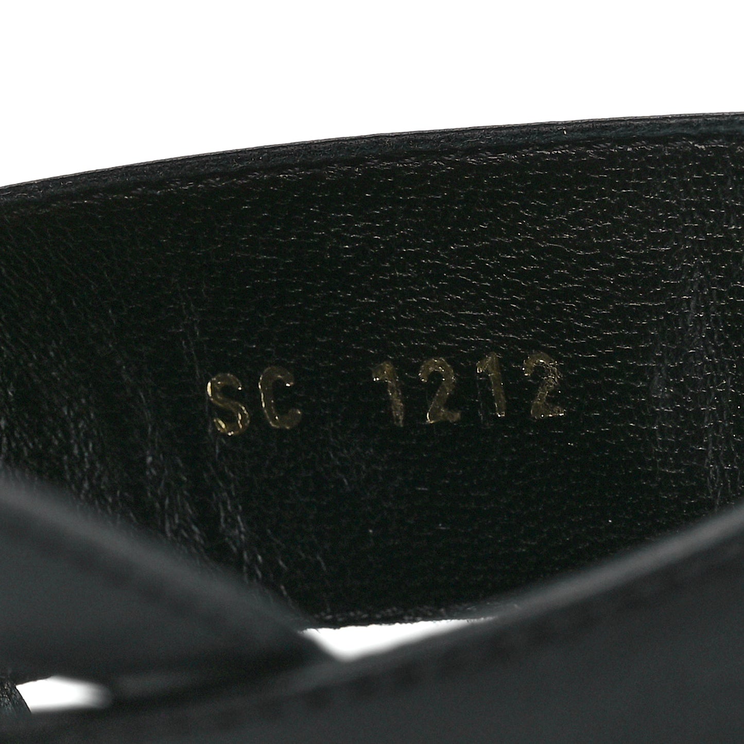 Glazed Calfskin Orsay Flat Sandals 40 Black