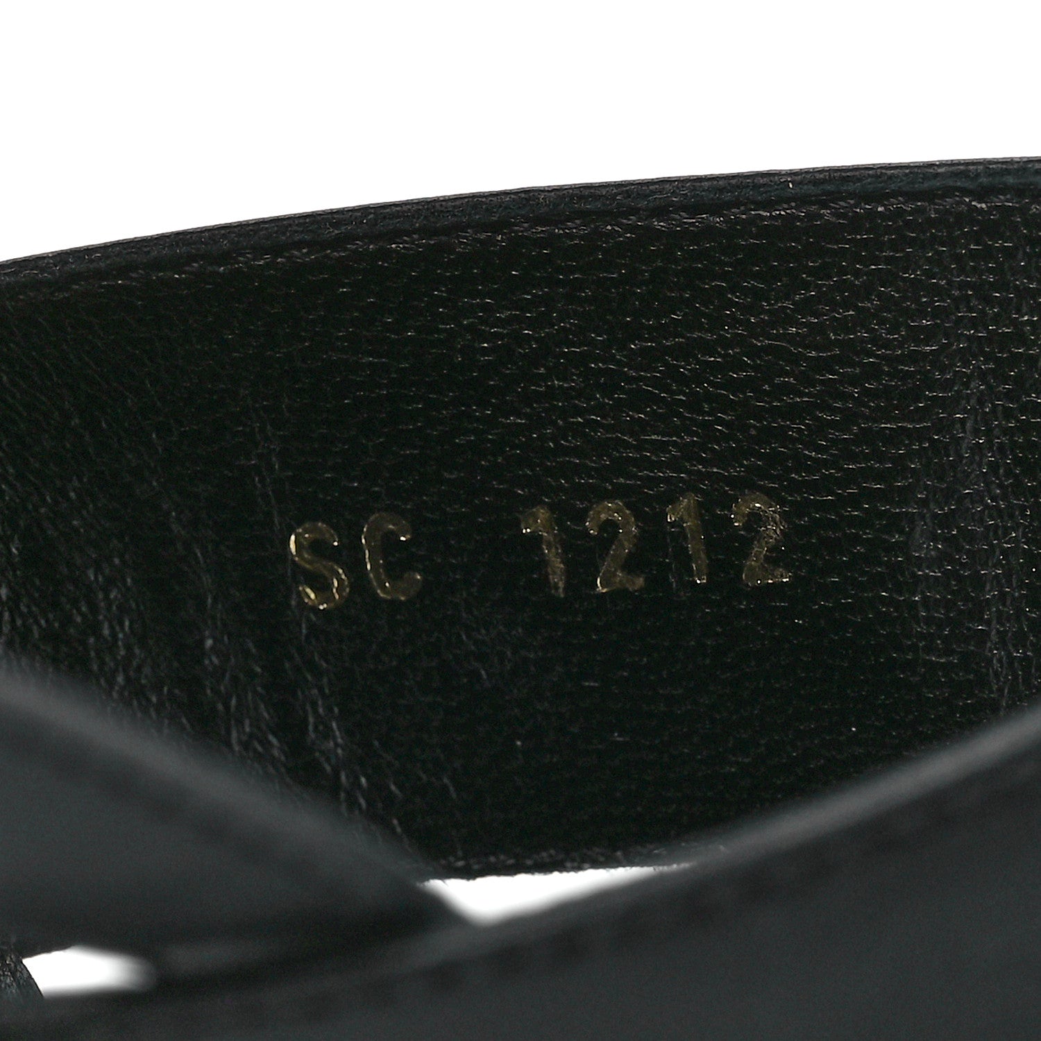Louis Vuitton Glazed Calfskin Orsay Flat Sandals 40 Black 7 of 8