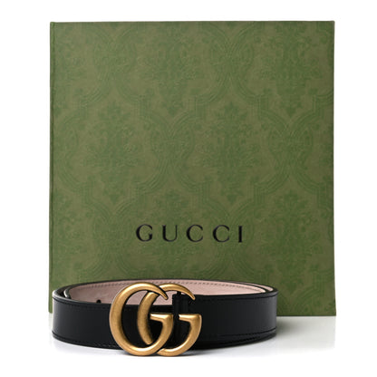 Gucci Calfskin Double G 20mm Kids Belt L Black 5 of 5