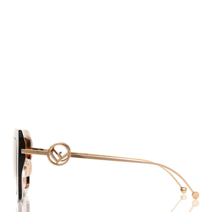Fendi Acetate Metal F is Fendi FF Square Cat Eye Sunglasses FF 0424/F/S Havana 3 of 5