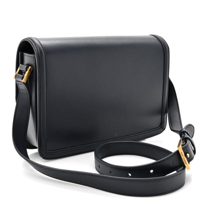 Saint Laurent Box Calfskin Monogram Medium Solferino Satchel Deep Marine 3 of 13