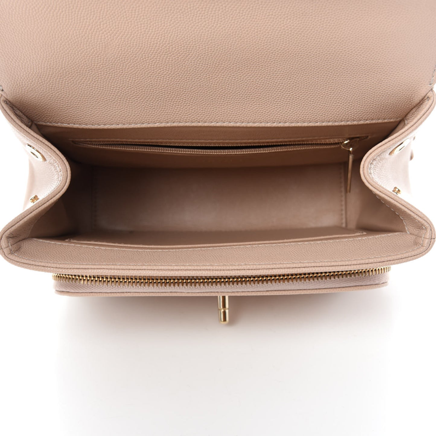 Caviar Quilted Medium Business Affinity Flap Beige