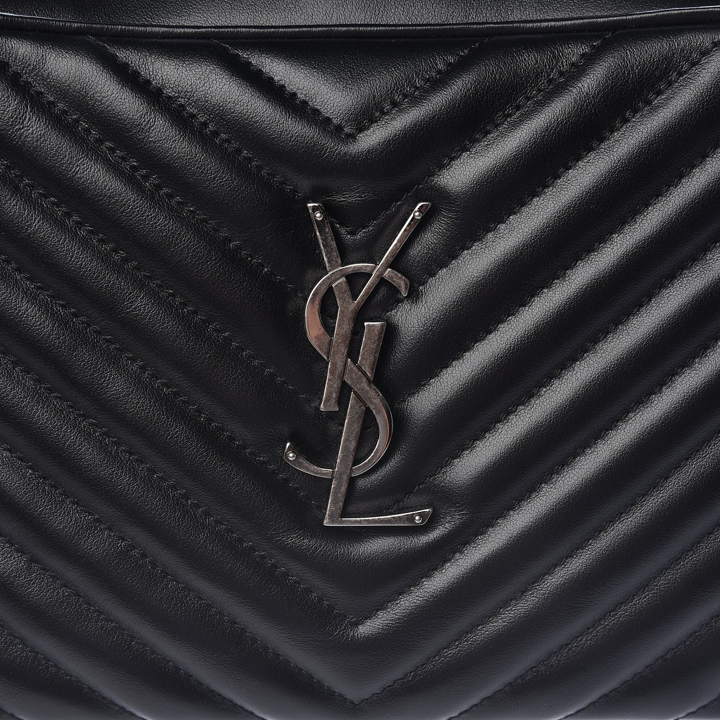 Calfskin Matelasse Monogram Lou Camera Bag Black