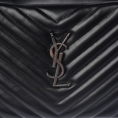 Saint Laurent Calfskin Matelasse Monogram Lou Camera Bag Black 8 of 10