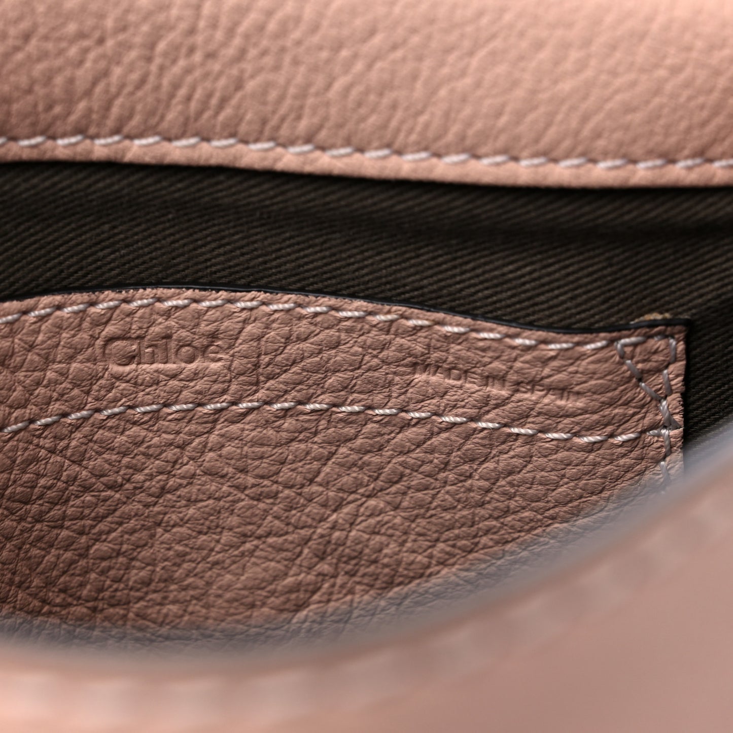 Grained Calfskin Small Marcie Saddle Bag Misty Lavender