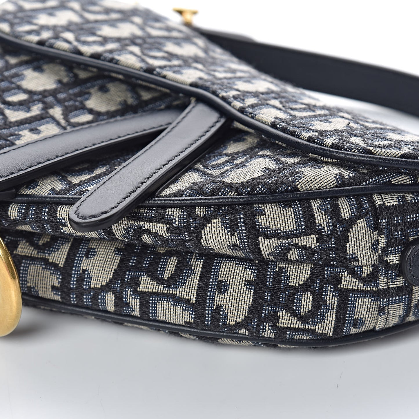 Oblique Mini Saddle Bag Blue