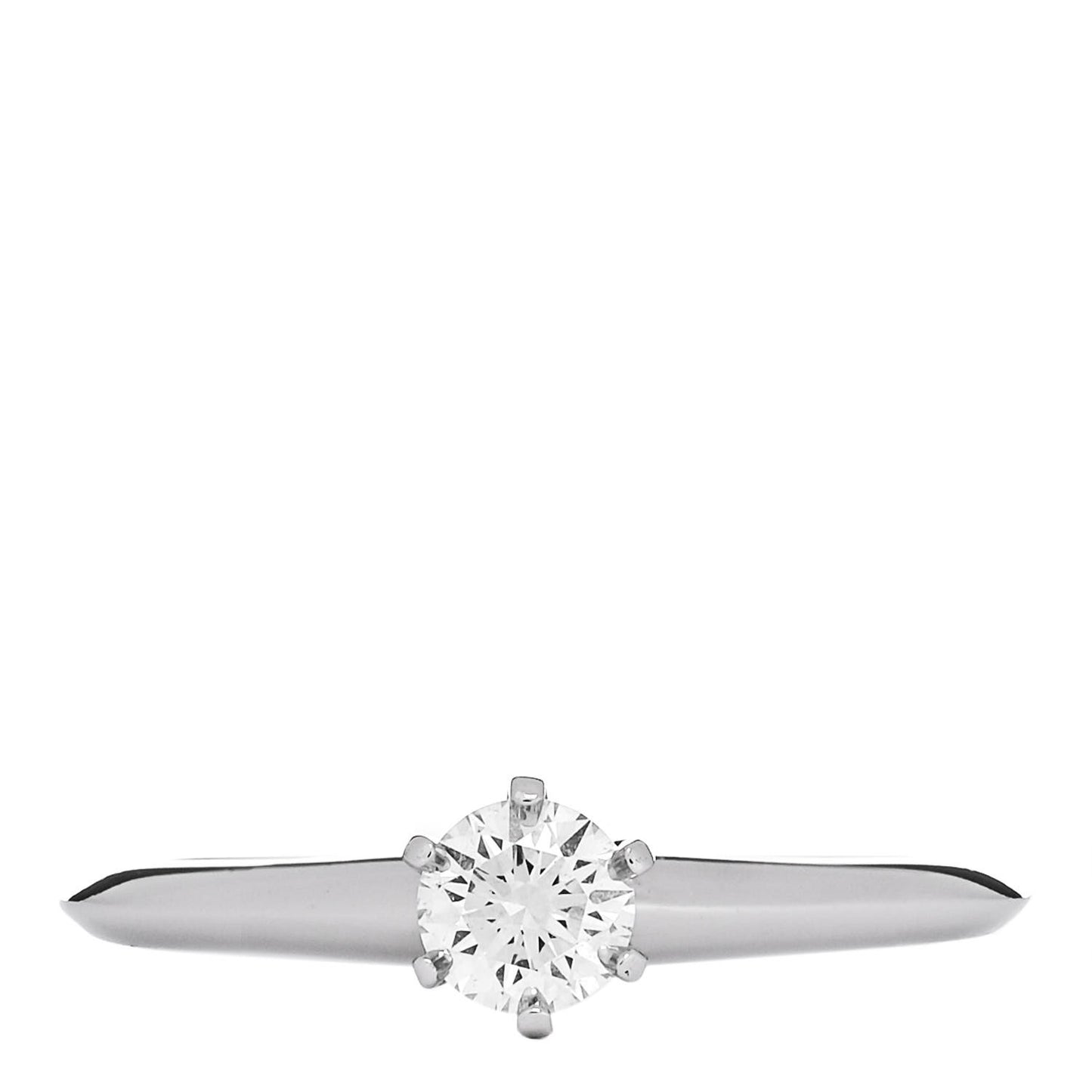 Platinum Diamond .29ct Solitaire Engagement Ring 50 5.5
