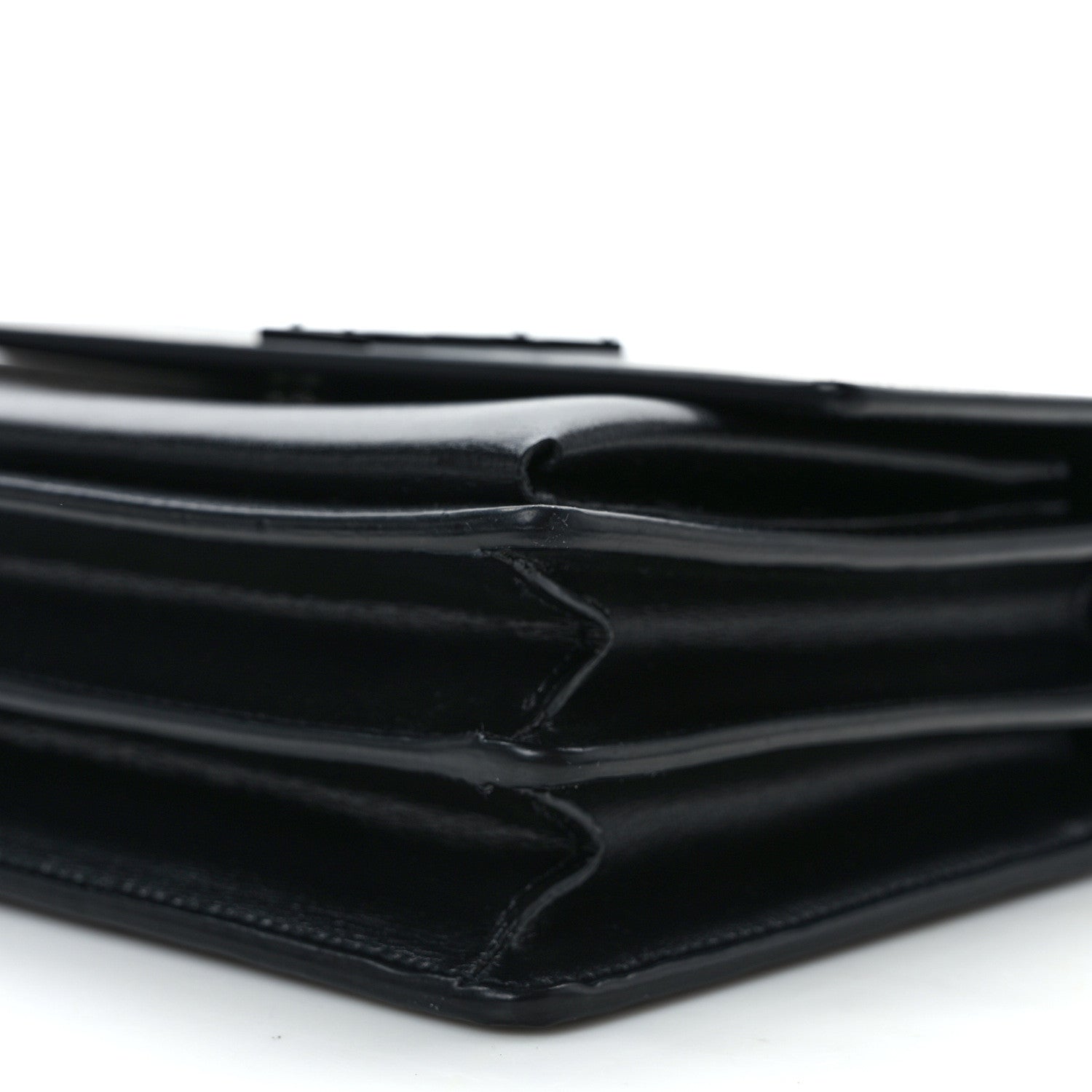 Saint Laurent Calfskin Medium Monogram Monochrome Sunset Black 9 of 10