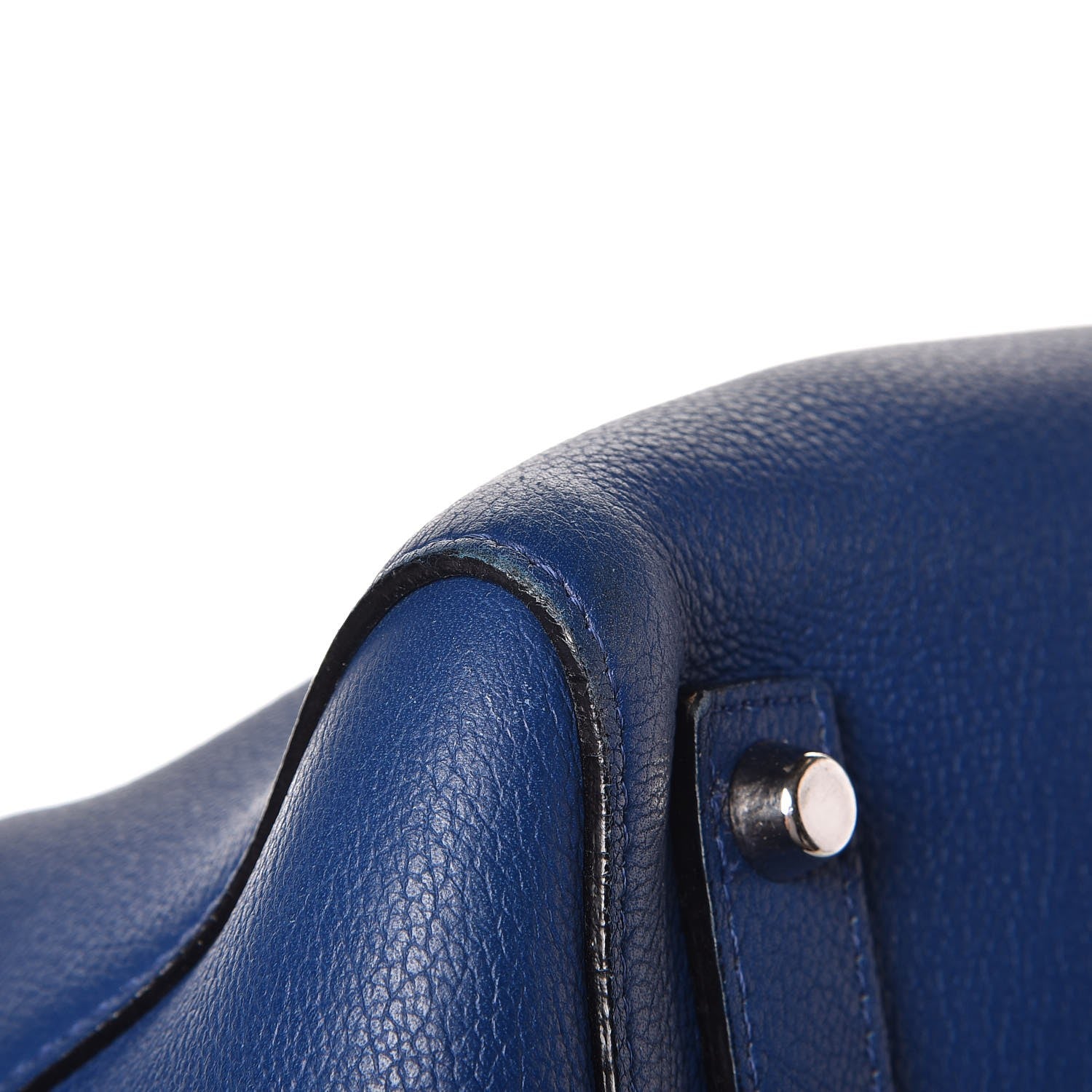 Christian Dior Supple Grained Calfskin Large Open Bar Tote Blue 12 of 15