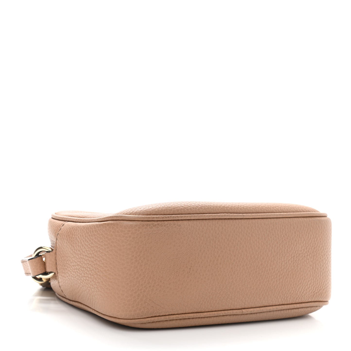 Pebbled Calfskin Small Soho Disco Bag Camelia