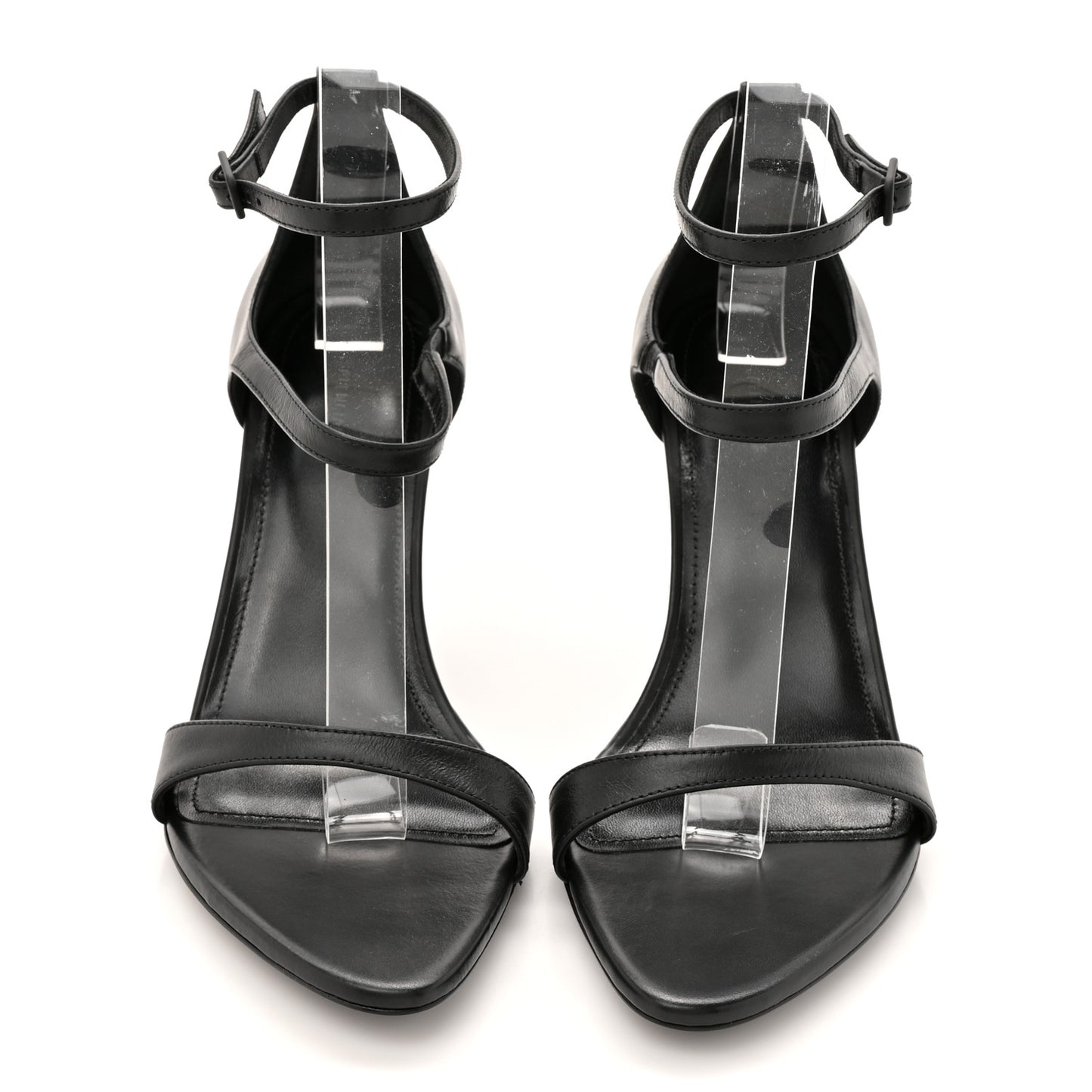 Calfskin Honey 90mm Sandal 36 Black
