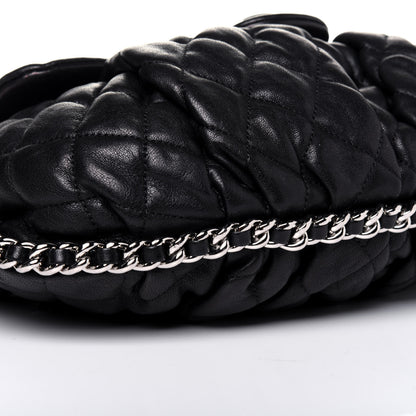 Chanel Washed Lambskin Quilted Mini Chain Around Flap Black 6 of 12
