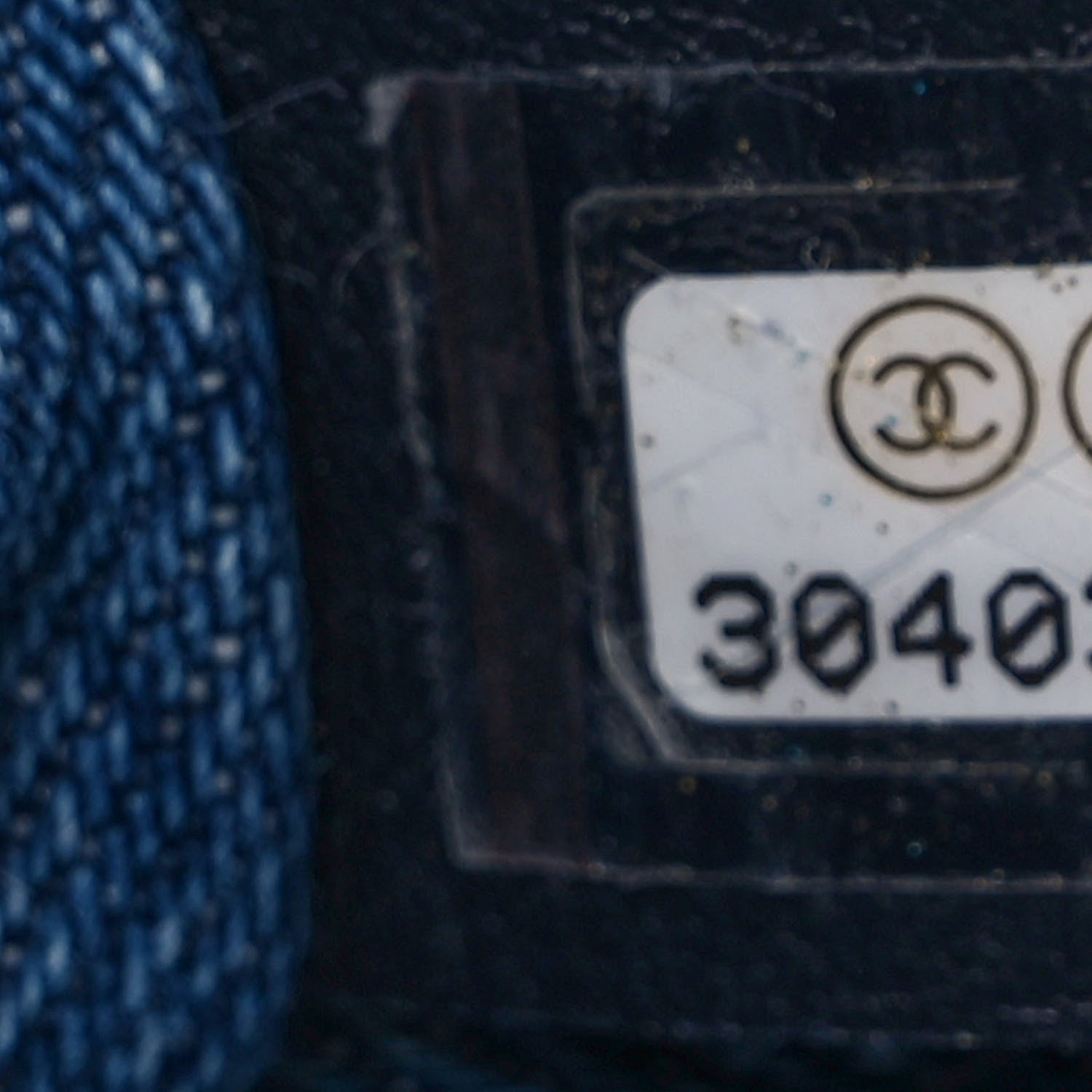 Chanel Denim Quilted CC Print Medium Single Flap Blue 7 of 9