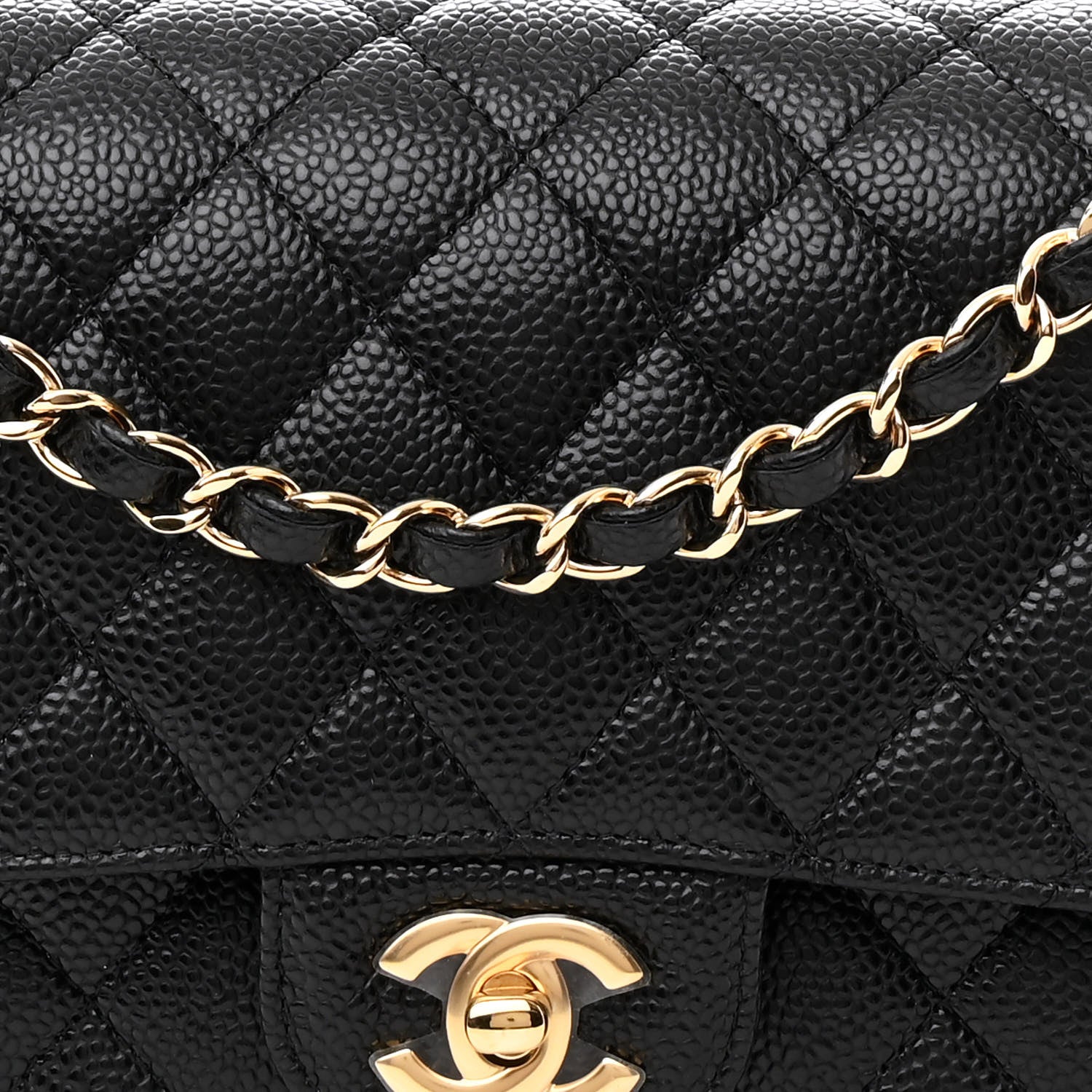 Chanel Caviar Quilted Medium Double Flap Black 8 of 11