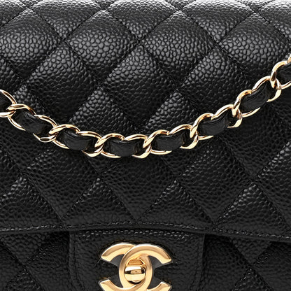 Chanel Caviar Quilted Medium Double Flap Black 8 of 11