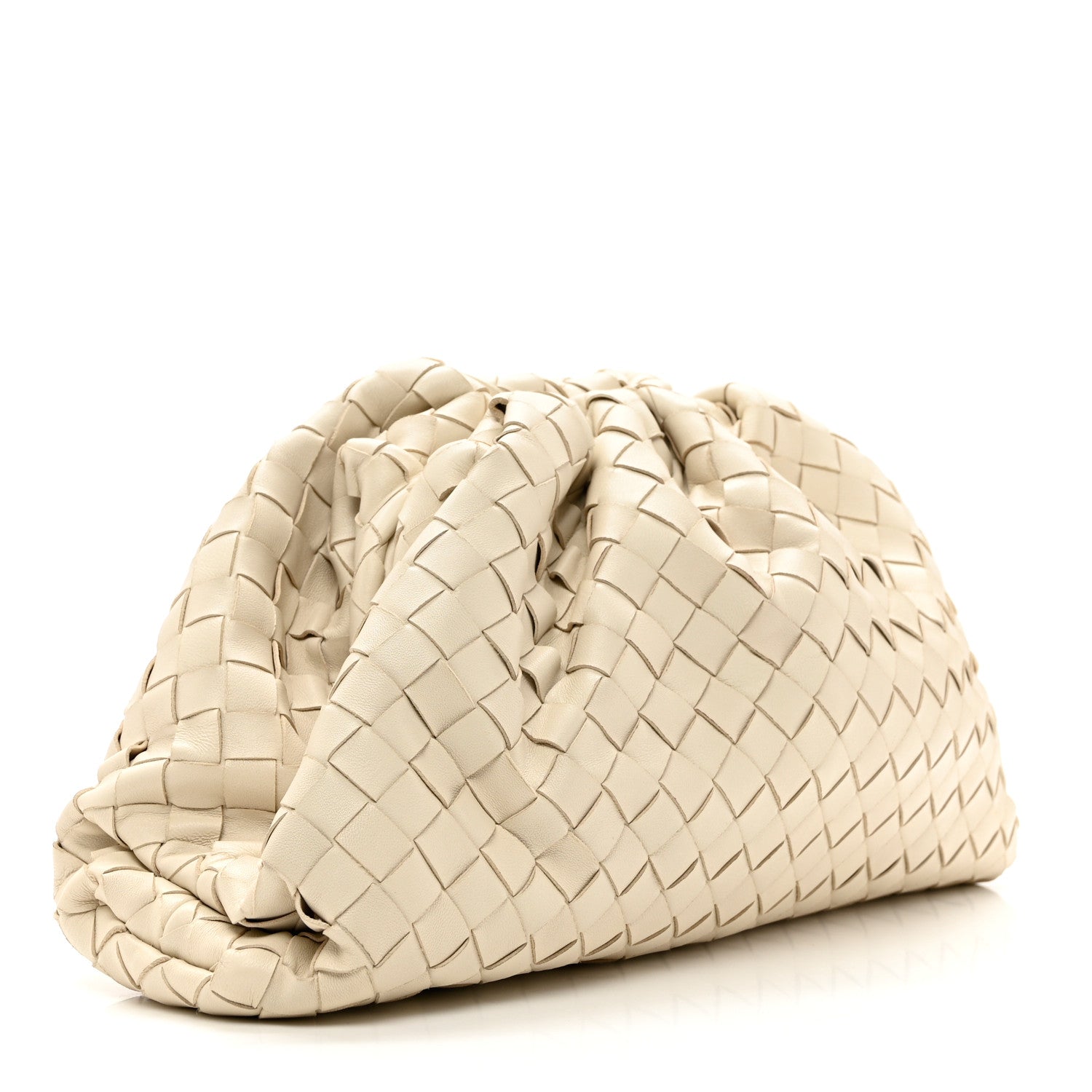 Bottega Veneta Nappa Maxi Intrecciato The Pouch Oversized Clutch Plaster 3 of 8