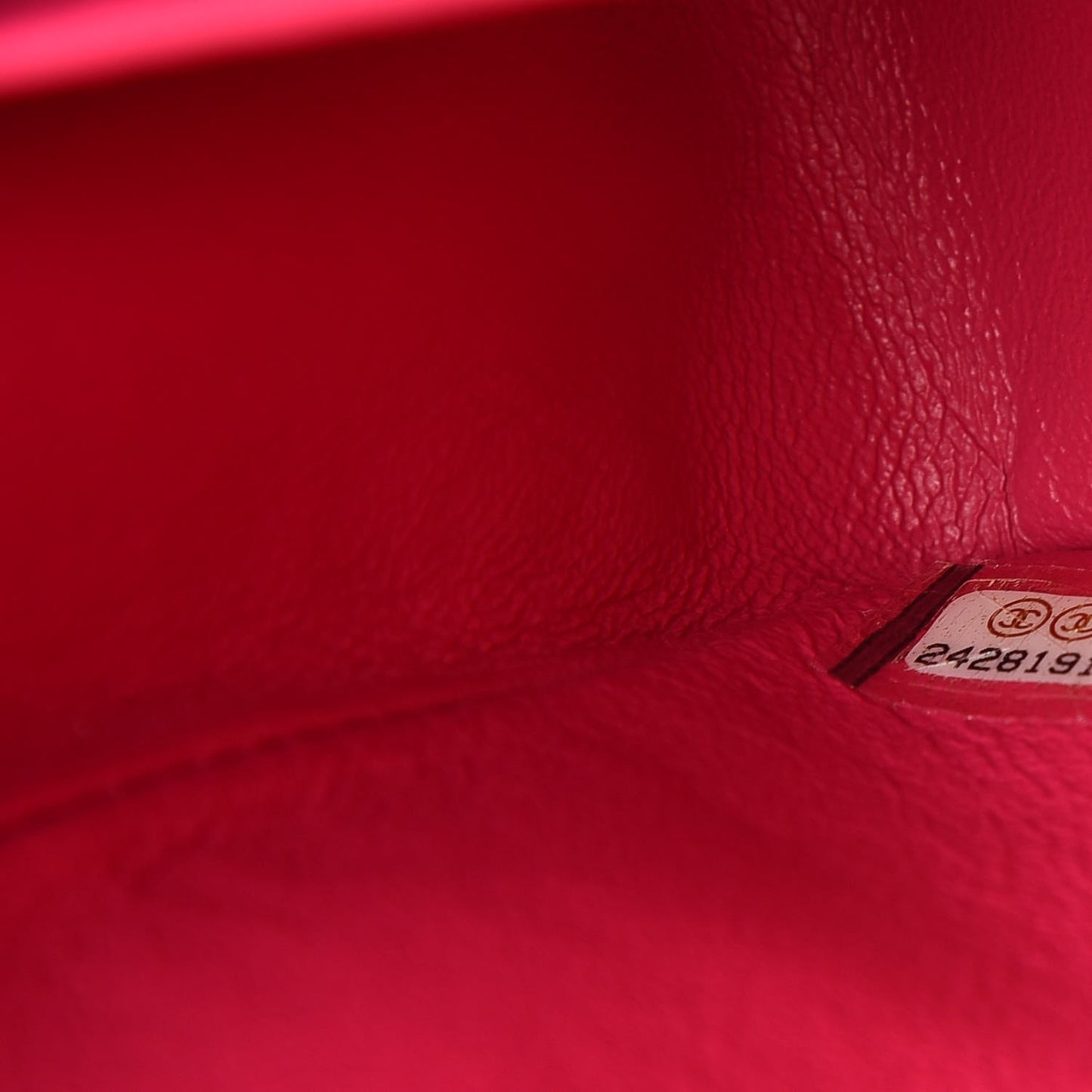 Lambskin Chevron Quilted Medium Double Flap Pink
