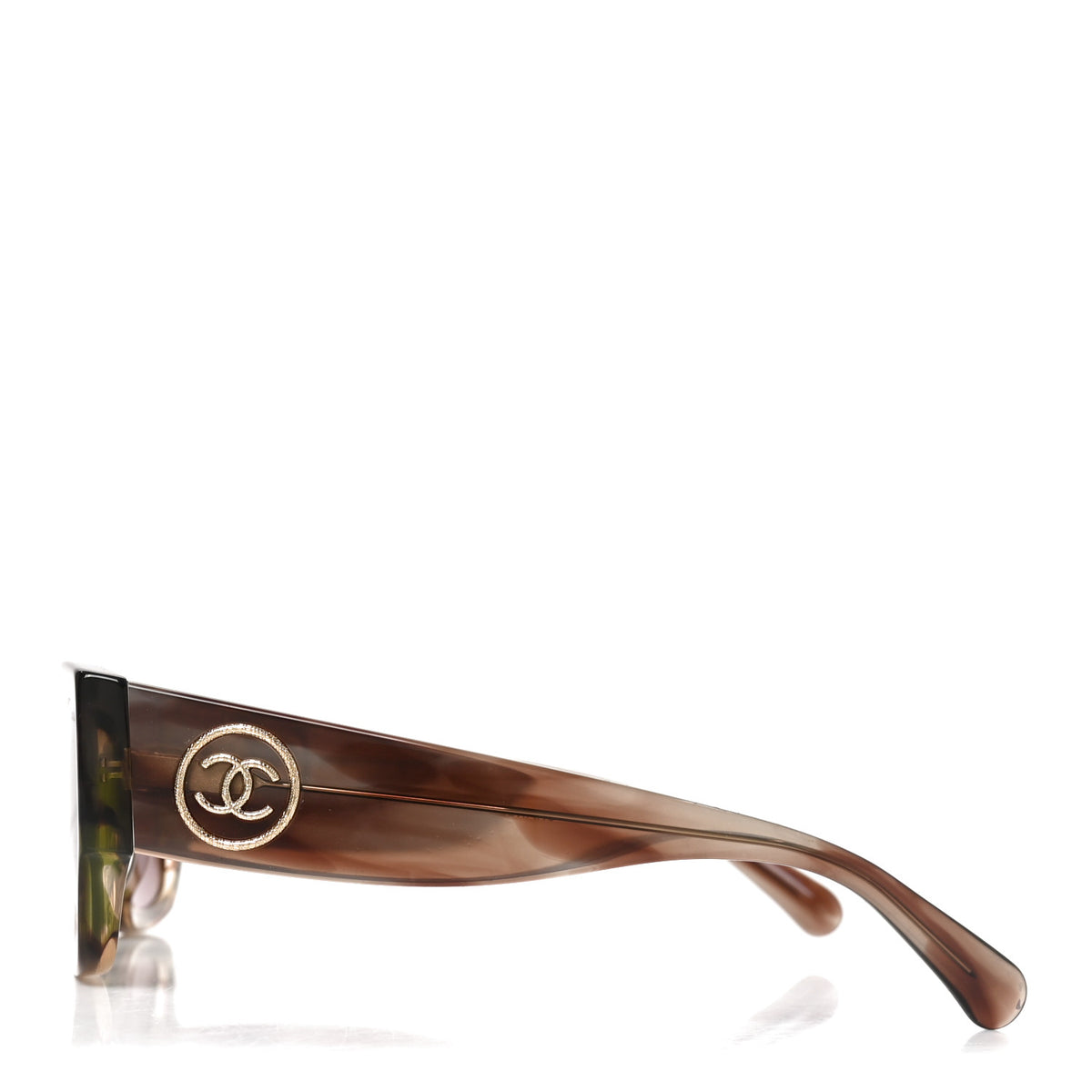 Chanel Acetate Rectangle Sunglasses 5507-A Brown Orange 7 of 14
