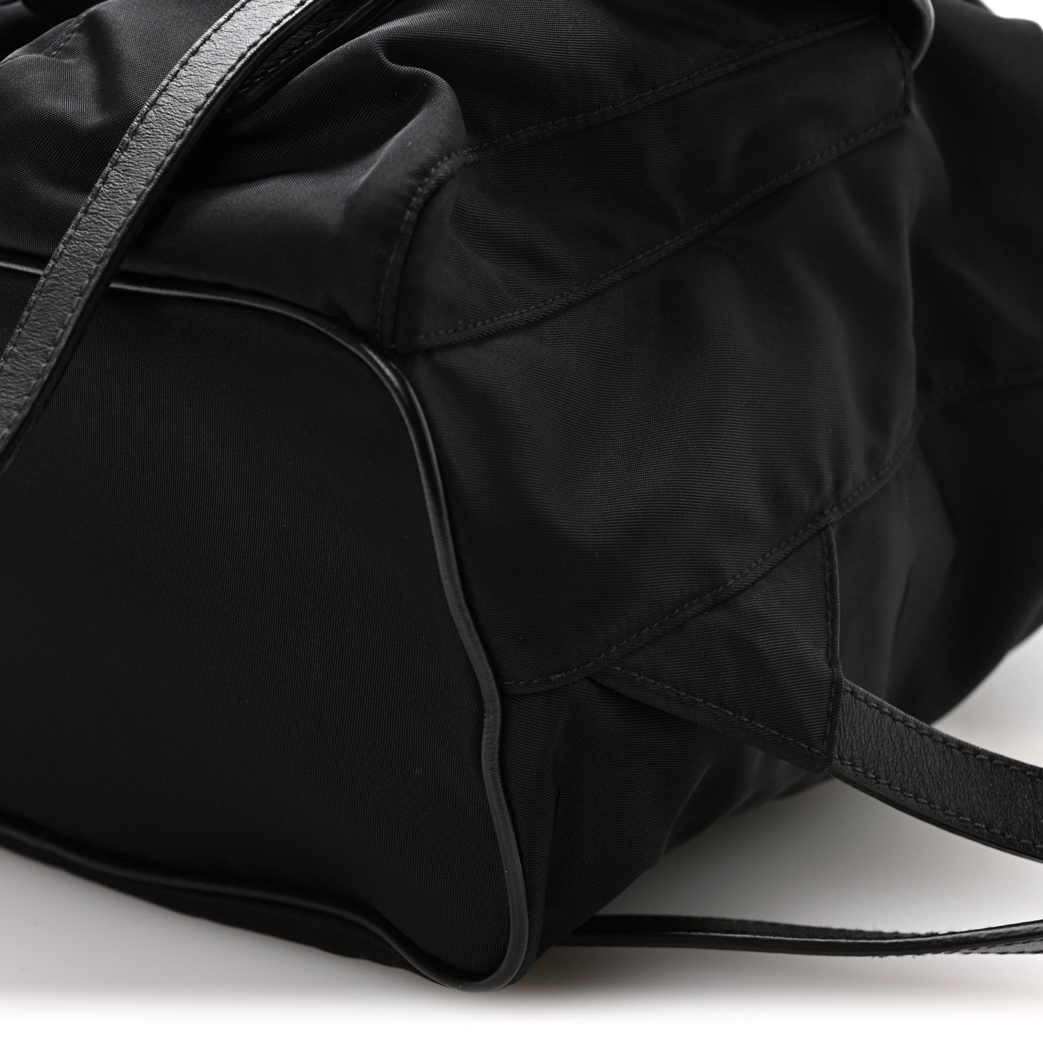 Prada Tessuto Nylon Soft Calfskin Backpack Black 11 of 11