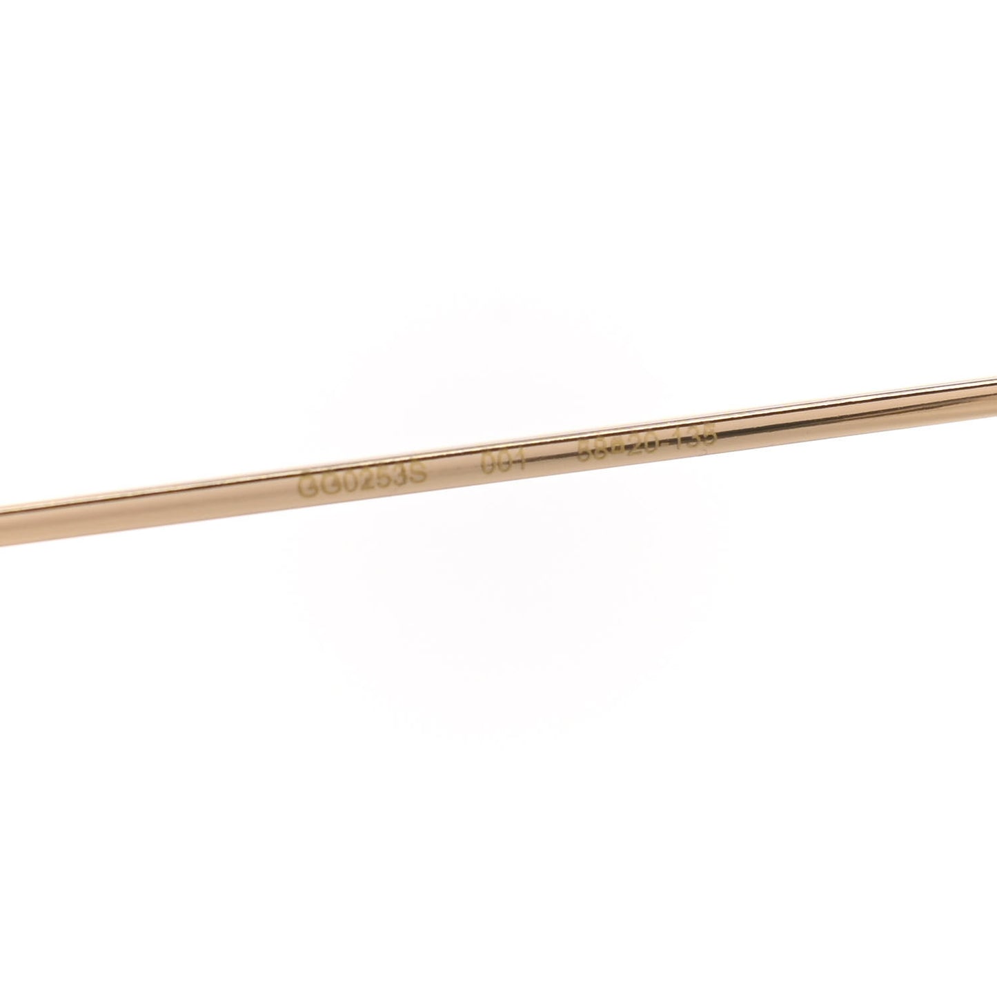 Metal Round Pearl Tip Sunglasses GG0253S Gold