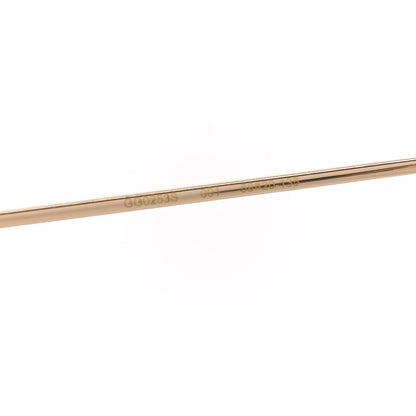 Gucci Metal Round Pearl Tip Sunglasses GG0253S Gold 5 of 8