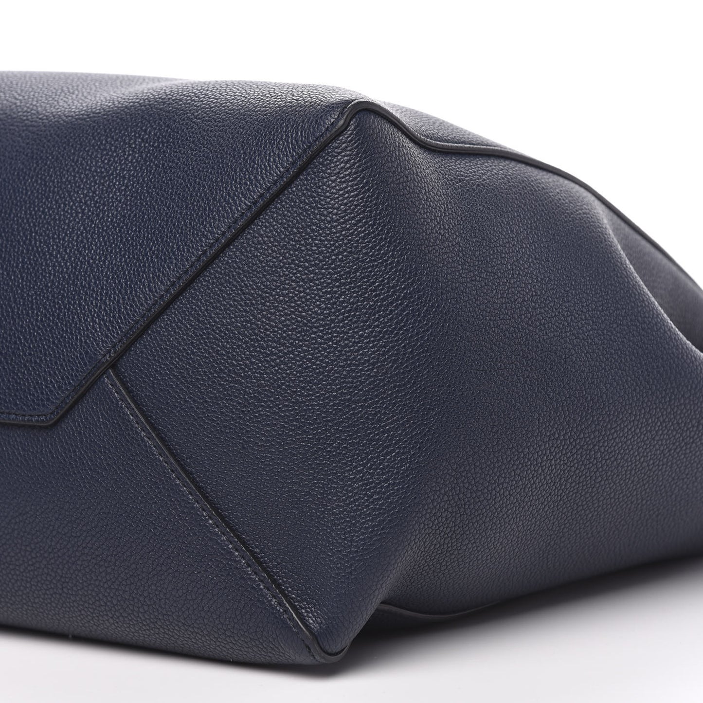 Soft Grained Calfskin Small Belt Cabas Phantom Navy Blue