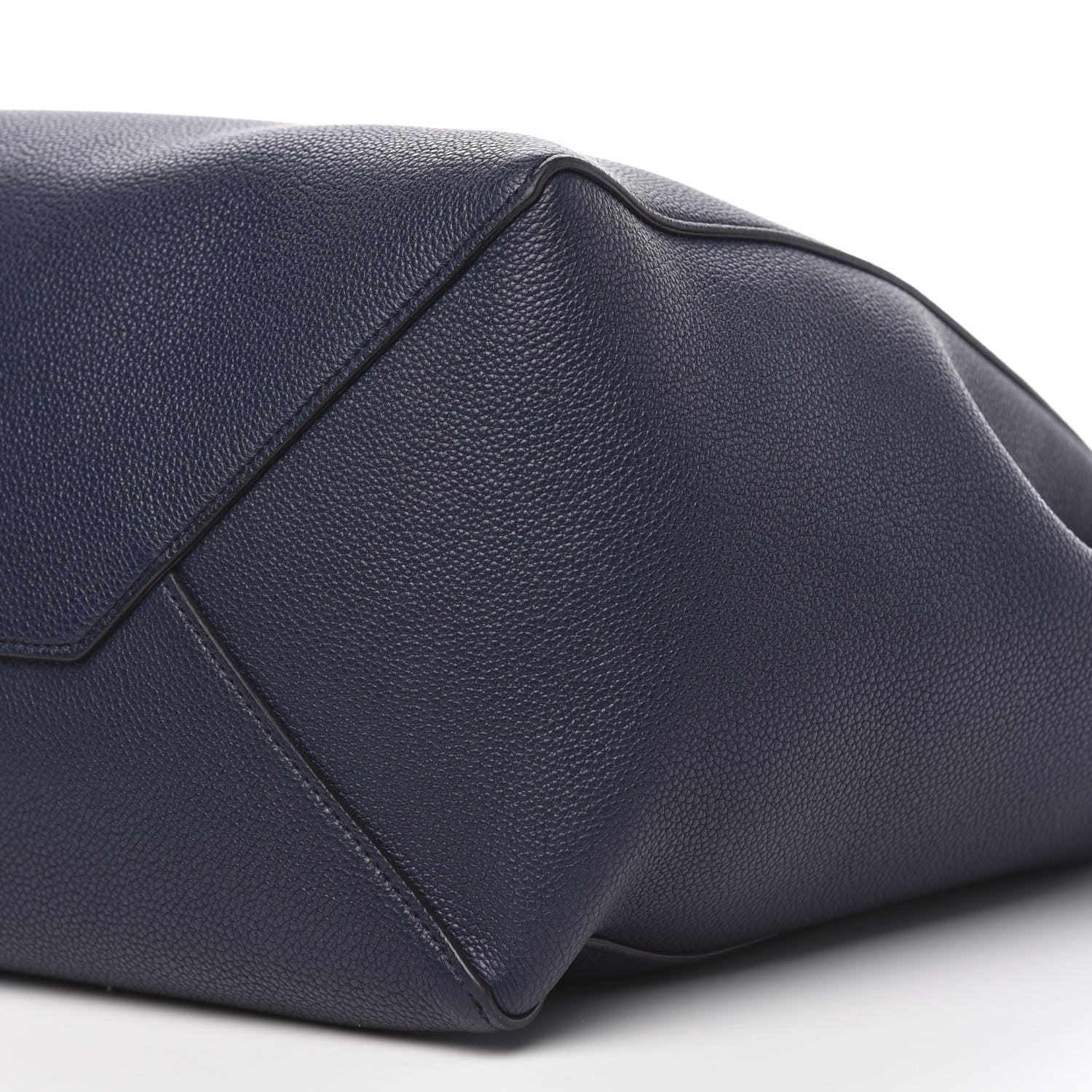 Celine Soft Grained Calfskin Small Belt Cabas Phantom Navy Blue 8 of 9