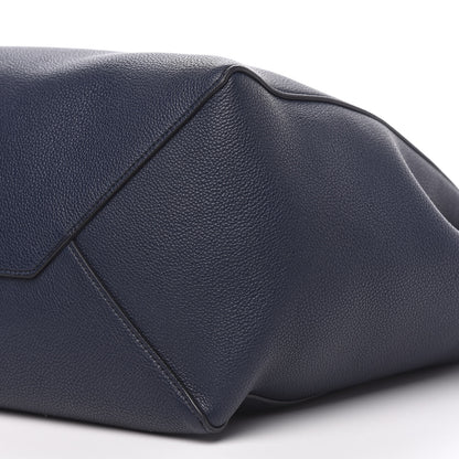 Celine Soft Grained Calfskin Small Belt Cabas Phantom Navy Blue 8 of 9